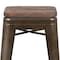 Flash Furniture 30" High Metal Indoor Bar Stool, Gray, PK4 4-ET-31320W-30-GN-R-GG - alternate 5
